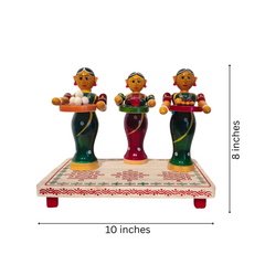 Cultural Etikoppaka Toy - Ladies Serving Tambulam