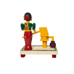 Village Woman at the Water Pump – Etikoppaka Wooden Craft