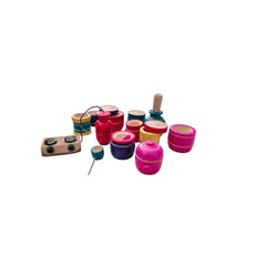 Handcrafted Lacquerware Kids' Kitchen Toy Set Etikoppaka Lacquerware