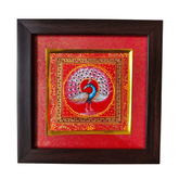 Peacock Rajasthan Miniature Painting | Traditional Indian Folk Art Paintings