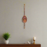 Hand-Painted Leather Goddess Wall Hanging