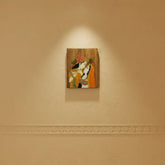 Handcrafted Rosewood Frame Depicting Radha Krishna Inlay Art