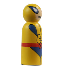 Handcrafted Avengers superhero peg dolls using non-toxic paint