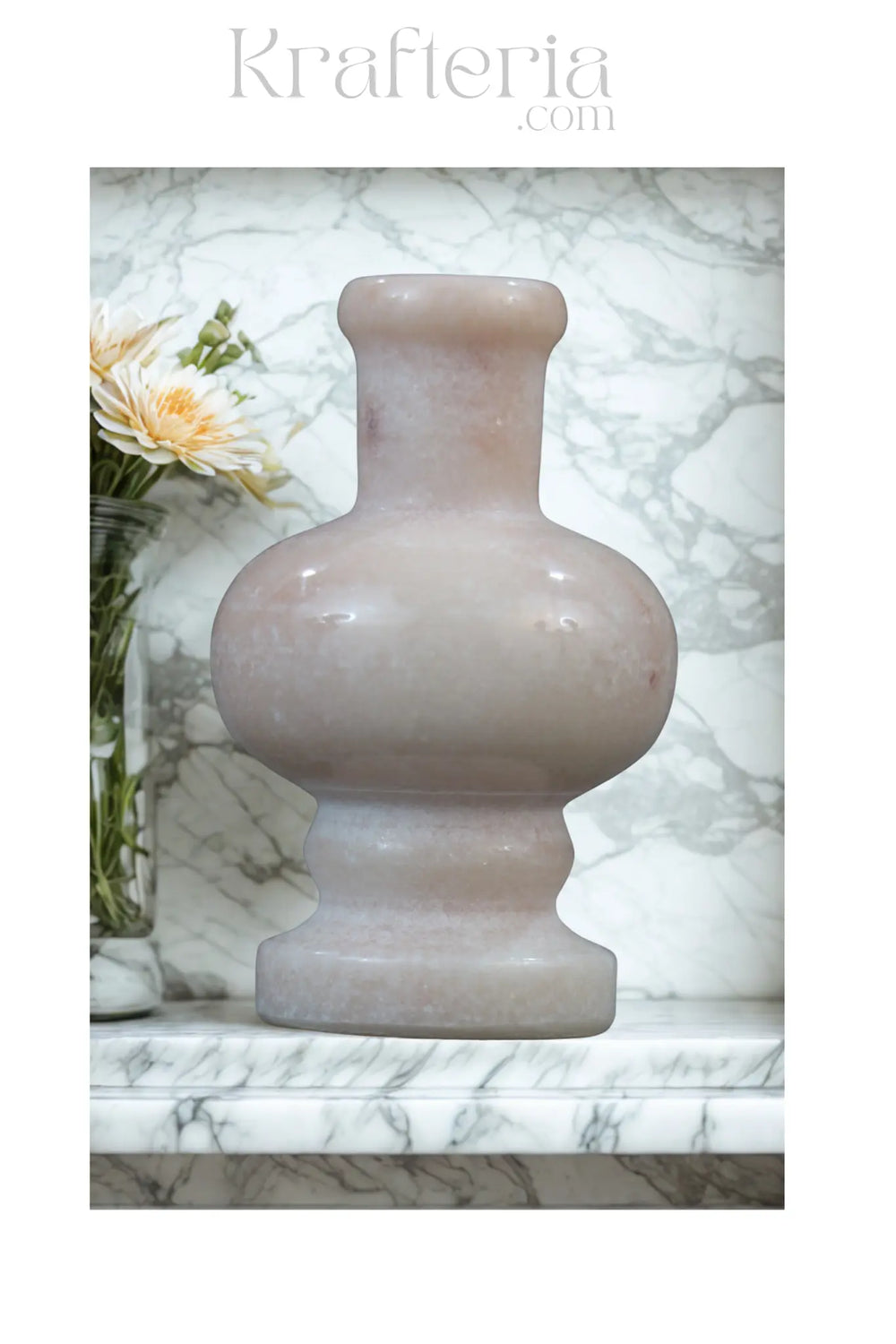 Handcrafted Marble Flower Vase – Elegant Home Decor Jabalpur