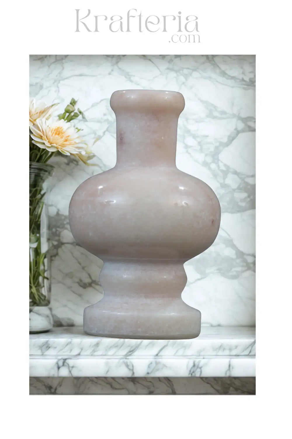 Handcrafted Marble Flower Vase – Elegant Home Decor Jabalpur