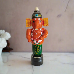 Traditional Etikoppaka Lacquerware - Lord Ganesh Statue Etikoppaka Lacquerware