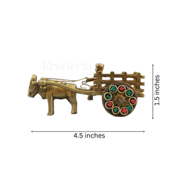 Premium Brass Bullock Cart – Ideal for Gifting & Collectors