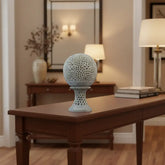 Globe with Intricate Taj Mahal Jali Carving – Heritage Indian Handicraft Jali Art