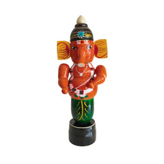 Traditional Etikoppaka Lacquerware - Lord Ganesh Statue Etikoppaka Lacquerware