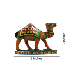 Hand-Painted Wooden Camel – Artisan Decorative Figurine Wooden Decorative