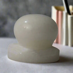 Elegant Marble Paperweight – Handcrafted Desk Accessory Marble Soft Stone