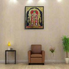 Thanjavur Style Subramanya Swamy Painting – Classic Cultural Decor Thanjavur Painting