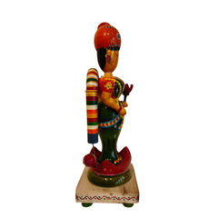 Blessings of Lakshmi – Etikoppaka Padmasana Wooden Idol