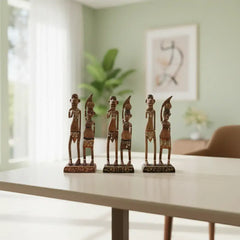 Tribal Dokra Wooden Art | Handcrafted Traditional Sculpture maruthi handicrafts