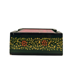 Hand-Painted Wooden Tea Coasters | Set of Decorative Drink Mats maruthi handicrafts