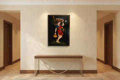 Traditional fisherwoman Nirmal painting