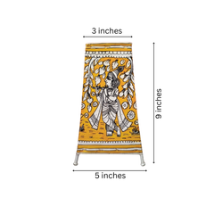 Celestial Love – Radha Krishna Leather Puppetry Design | Bed Lamp Leather Paintings