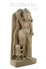 Mother and Child - A Posture of Khajuraho sculpture Sand Stone