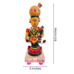 Etikoppaka Wooden Lakshmi Devi – Symbol of Fortune and Abundance Etikoppaka Lacquerware