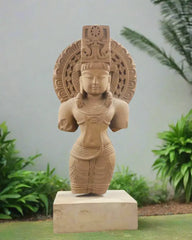 The Eternal Radiance - A Sculpture of Surya the Sun God Sand Stone