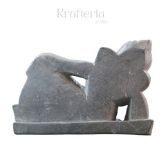 Lord Ganesha in Sleeping Pose – Soft Stone Decorative Idol