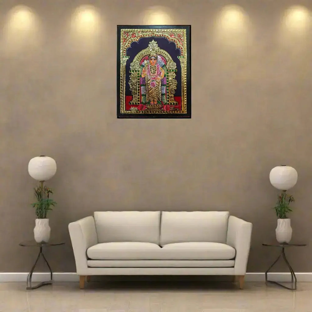 Thanjavur Style Subramanya Swamy Painting – Classic Cultural Decor Thanjavur Painting