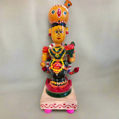 Etikoppaka Wooden Lakshmi Devi – Symbol of Fortune and Abundance Etikoppaka Lacquerware