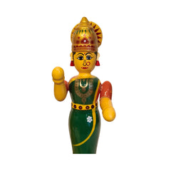 Handcrafted Wooden Statue - The Divine Couple Shiva-Parvati