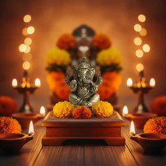 Brass Lord Ganesha Idol - Remover of Obstacles Brass Ware