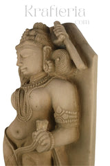 Mother and Child - A Posture of Khajuraho sculpture Sand Stone