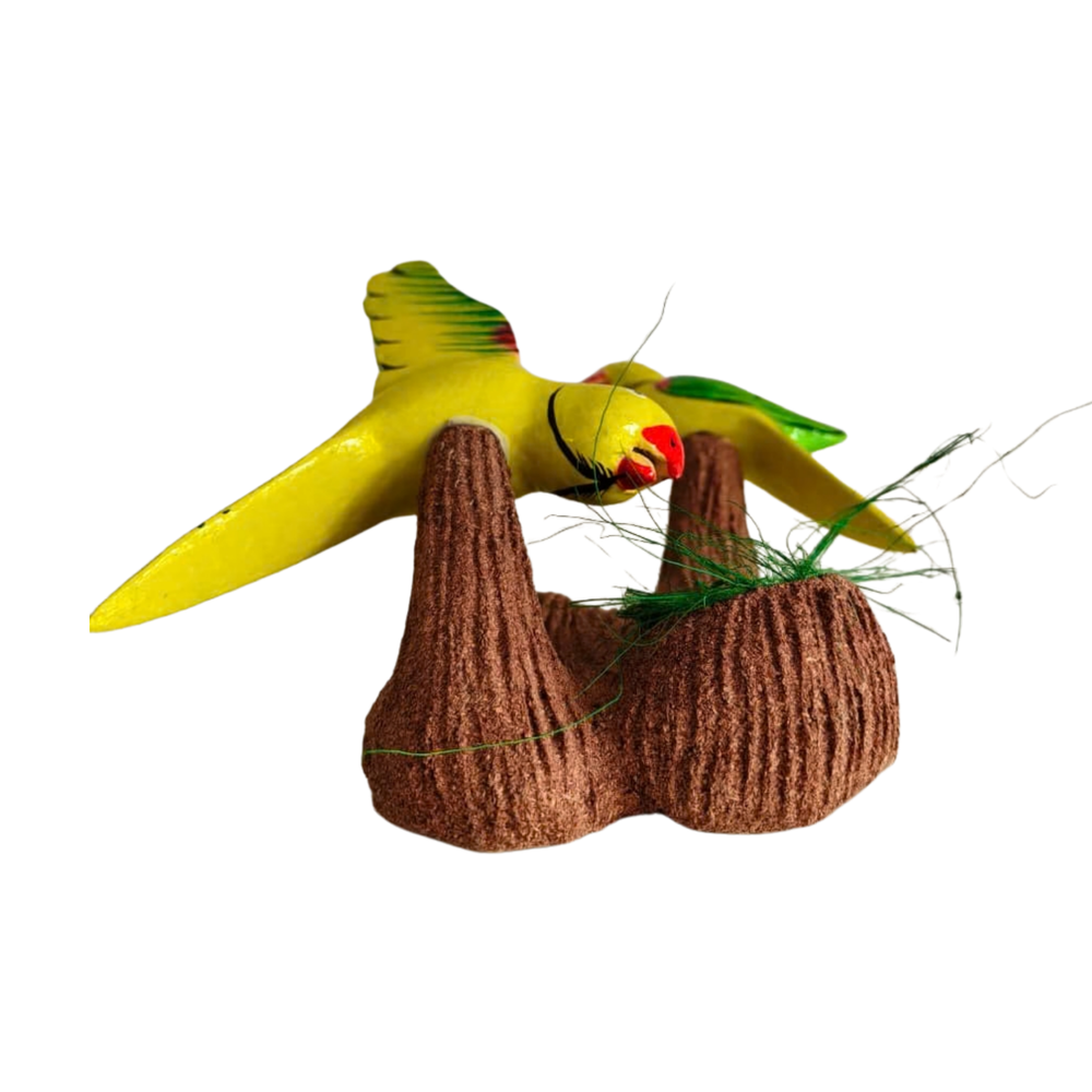 Handcrafted Nirmal Birds Nest Wall Décor Wooden Toy