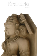 Mother and Child - A Posture of Khajuraho sculpture Sand Stone