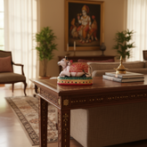 Handcrafted Nandhi Statue | Vibrant Hand-Painted Spiritual Decor