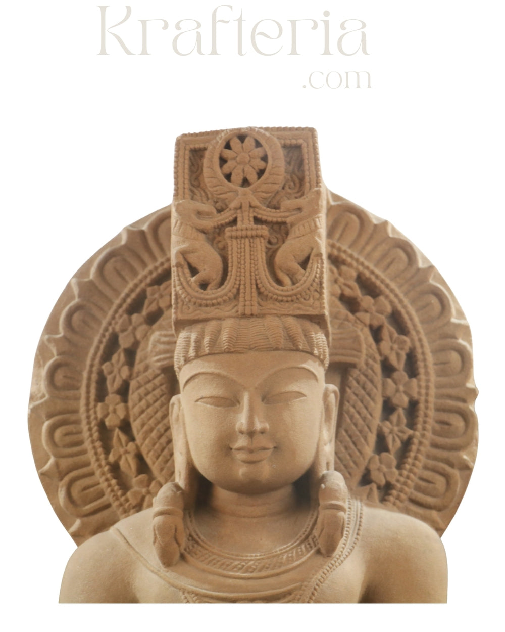 The Eternal Radiance - A Sculpture of Surya the Sun God Sand Stone