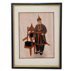 Mughal King Portrait - A Miniature Painting of Royalty Paintings