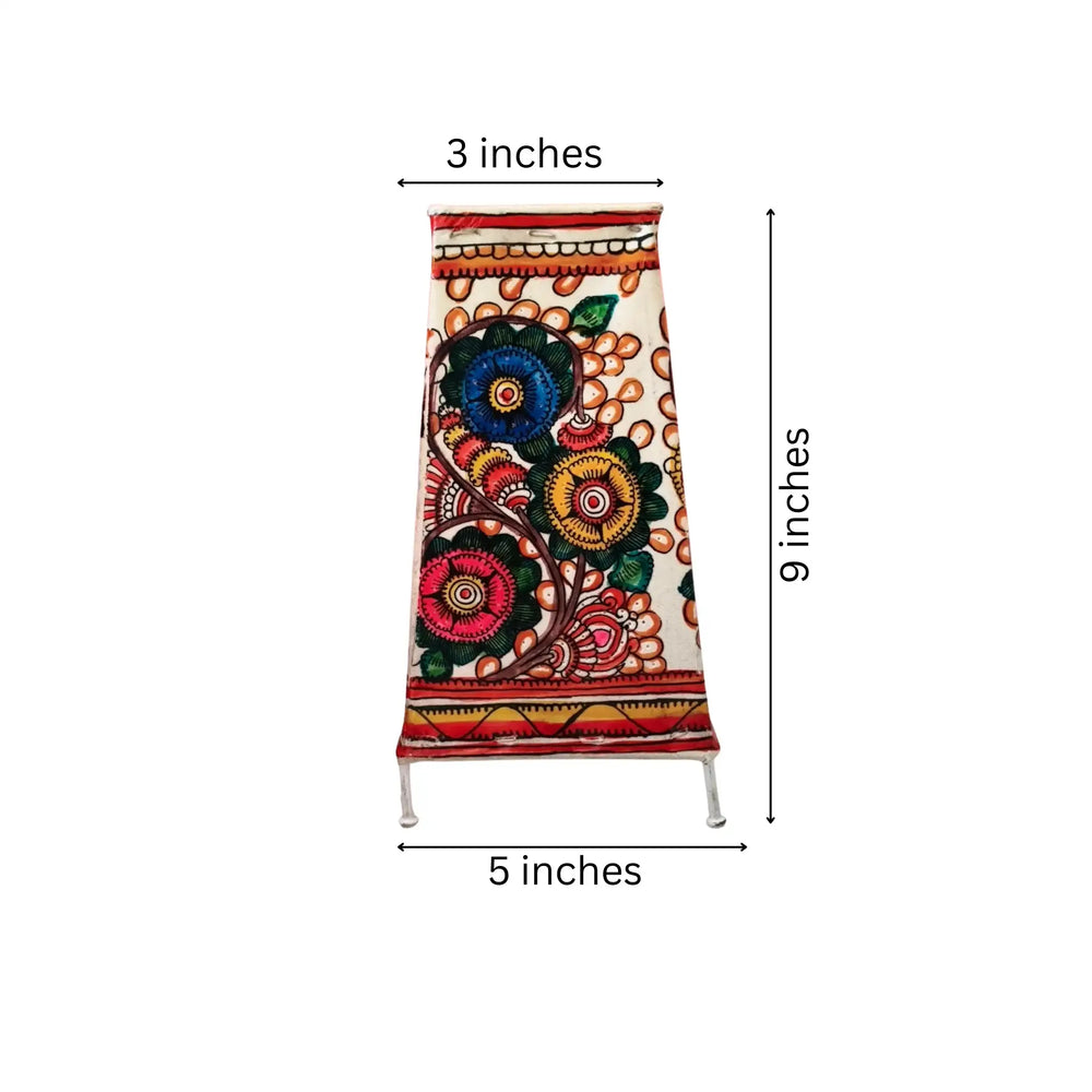 Graceful Floral Leather Handcrafted Artwork | Bed Lamp Leather Paintings