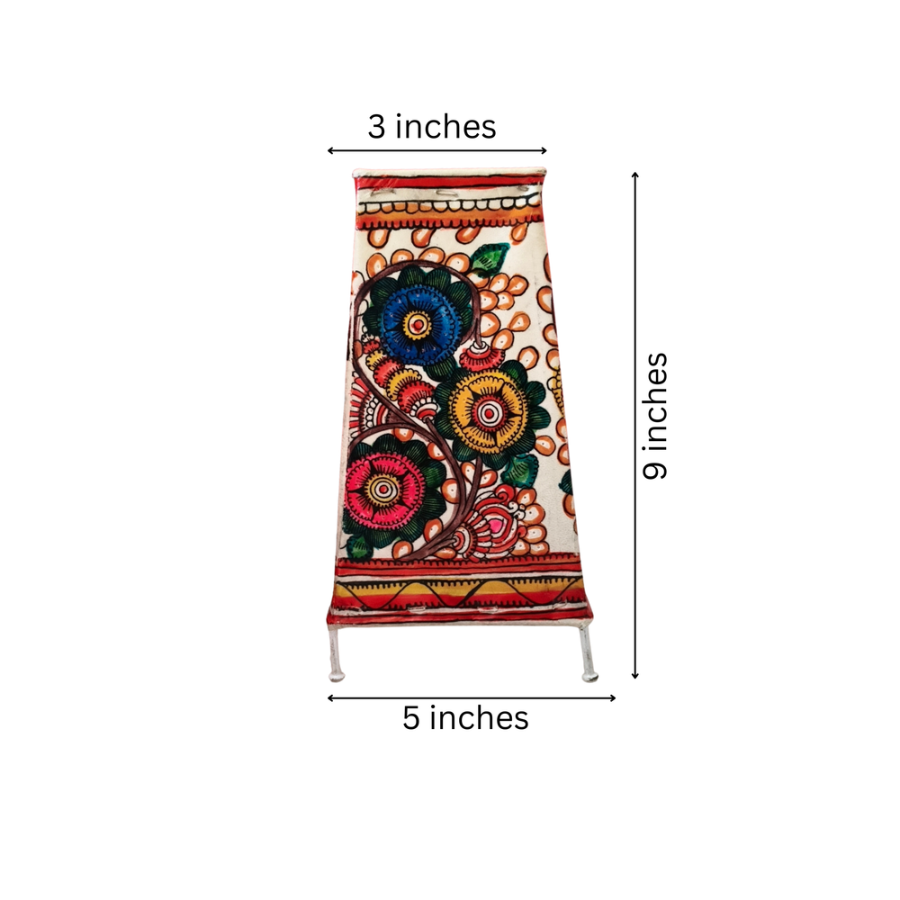 Graceful Floral Leather Handcrafted Artwork | Bed Lamp Leather Paintings