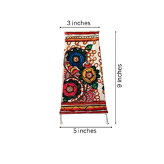 Graceful Floral Leather Handcrafted Artwork | Bed Lamp