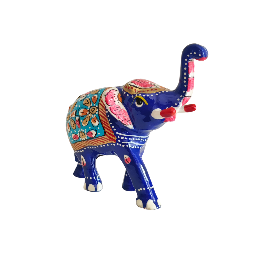 Royal Meenakari Elephant – Handcrafted Symbol of Prosperity and Artistry Metal Home Decorates
