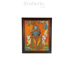 Nanda Gopala – Krishna in Vrindavan Pastures Paintings