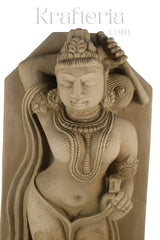 Mother and Child - A Posture of Khajuraho sculpture Sand Stone