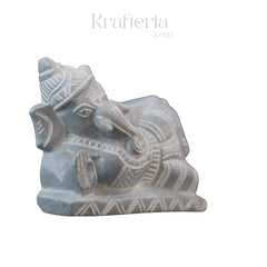 Lord Ganesha in Sleeping Pose – Soft Stone Decorative Idol belur shanker