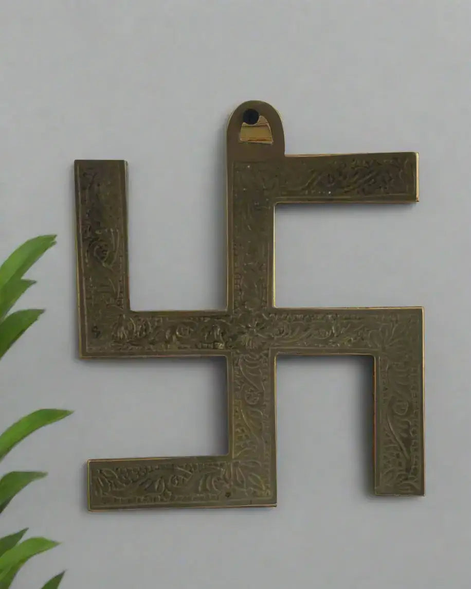 Divine Swastik Emblem – Symbol of Peace & Harmony Brass Ware