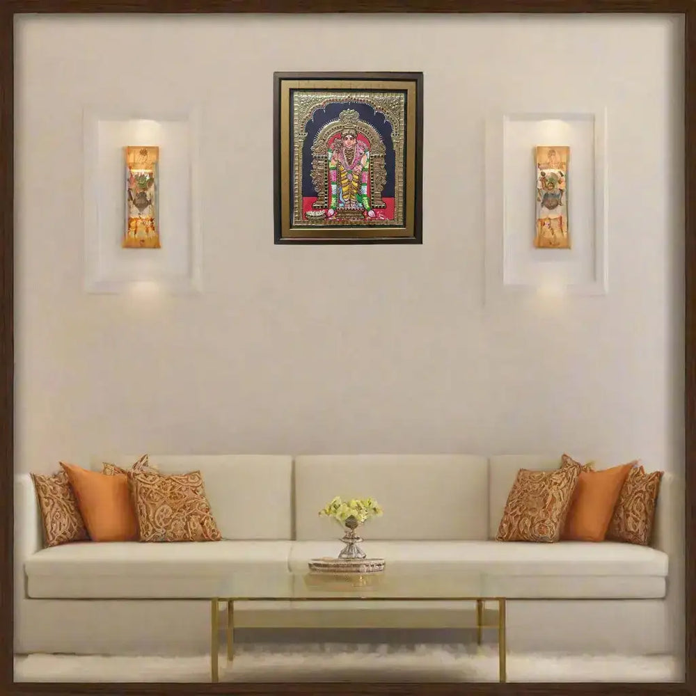 Thanjavur Style Subramanya Swamy Painting – Classic Cultural Decor Thanjavur Painting