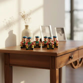 Set of 6 Handcrafted Rajasthani Musician Statues | Ethnic Home Decor maruthi handicrafts