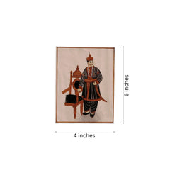 Mughal King Portrait - A Miniature Painting of Royalty Paintings