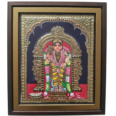 Thanjavur Style Subramanya Swamy Painting – Classic Cultural Decor Thanjavur Painting