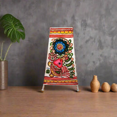 Fish with Floral Motifs – Leather Wall Hanging | Bed Lamp Leather Paintings