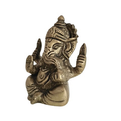 Brass Lord Ganesha Idol - Remover of Obstacles Brass Ware
