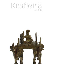 Premium Brass Bullock Cart – Ideal for Gifting & Collectors